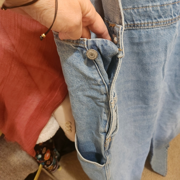 Old Navy Blue Denim Women Jeans Overalls - Picture 7 of 10